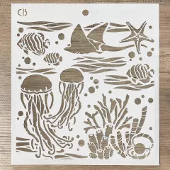 Texture Stencil 8x8 - Underwater