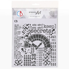 Texture Stencil 8x8 - Keep Secrets