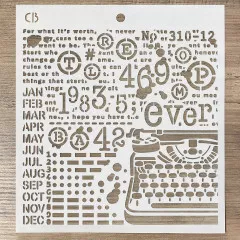 Texture Stencil 8x8 - Typewriting