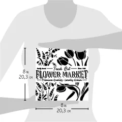 Texture Stencil 8x8 - Flower Market