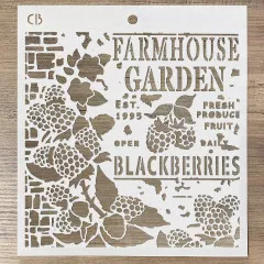 Texture Stencil 8x8 - Farmhouse Garden