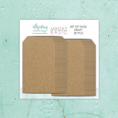 Mintay Basic - Tags 7 x 12 cm - kraft