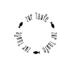 Stempel - zur Taufe
