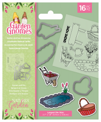 Clear Stamps, Cutting Die - Garden Gnomes Accessories