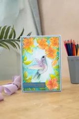 3D Embossing Folder - Heavenly Hummingbird