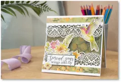 Clear Stamps - Hummingbird Spread your wings