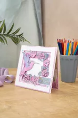 Clear Stamps and Cutting Die - Hummingbird Fragrant Florals