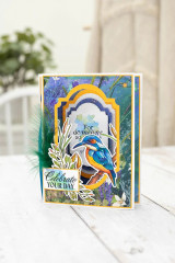 Clear Stamp & Cutting Die - Natures Garden - Kingfisher Collection - Blue Lightning