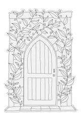 Clear Stamps and Die - Secret Garden Enchanted Door