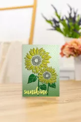 3D Embossingfolder and Stencil - Sumptuous Sunflowers