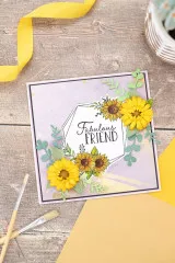 Clear Stamps and Cutting Die - Sunflower Collection Fabulous Fra