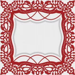 Cut and Embossing Folder - Vintage Christmas Festive Frame