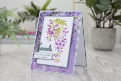 Embossing Folder and Stencil - Wisteria Wishper