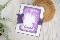 Clear Stamps and Cutting Die - Wisteria Collection Life is Beautiful