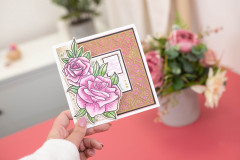 Metal Cutting Die - Vintage Rose - Diamond Trellis