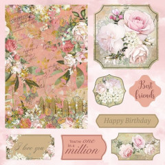 Vintage Rose - 8x8 Topper Pad