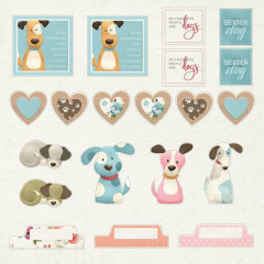 Nitwit Pawsitivity 12x12 Die-Cut Topper Pad