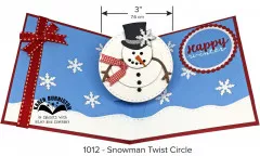 Karen Burniston Dies - Snowman Twist Circle Pop-Up