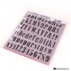 Cling Stamps by Tim Holtz - Worn Text