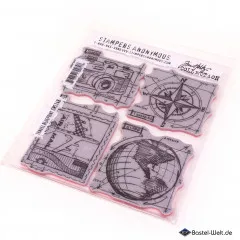 Cling Stamps by Tim Holtz - Travel Blueprint