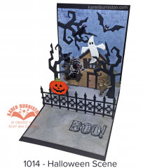 Karen Burniston Die - Halloween Scene