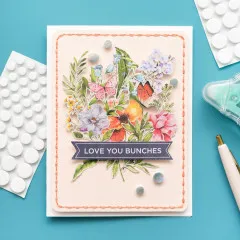 Sticky Adhesive Foam Pads - White