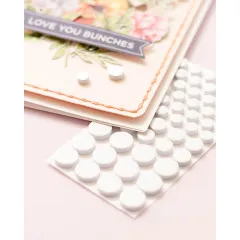 Sticky Adhesive Foam Pads - White