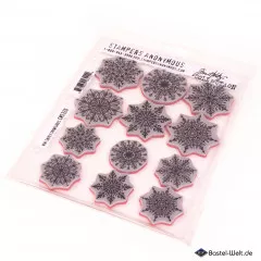 Cling Stamps by Tim Holtz - Mini Swirley Snowflakes