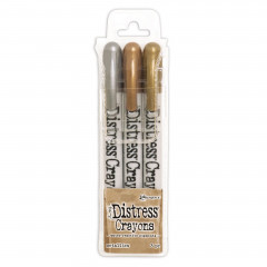 Distress Crayon Set - Metallics