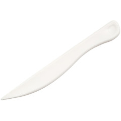 Score and Fold Tool von We R Makers: Cremefarbenes, spitz zulaufendes Werkzeug mit ergonomischem Griff