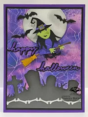 Karen Burniston Die - Small Script - Halloween