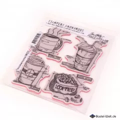 Cling Stamps by Tim Holtz - Fresh Brewed Blueprint