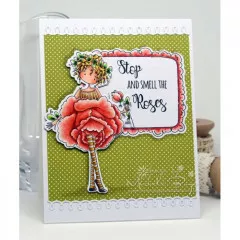 Stamping Bella Cling Stamps - Garden Girl Rose