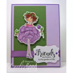 Stamping Bella Cling Stamps - Garden Girl Rose