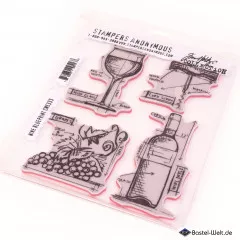 Cling Stamps by Tim Holtz - Wine Blueprint