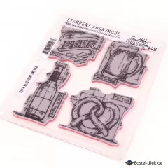 Cling Stamps by Tim Holtz - Beer Blueprint