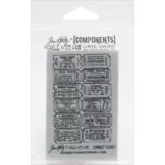 Cling Stamps by Tim Holtz - Ticket