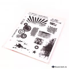 Cling Stamps by Tim Holtz - Bitty grunge