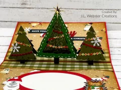 Karen Burniston Die - Christmas Trees Pop Stand