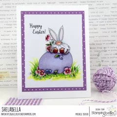 Stamping Bella Cling Stamps - Gnome On A Egg