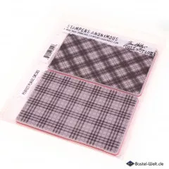 Cling Stamps by Tim Holtz - Perfect Plaid