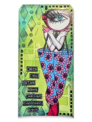 Dylusions 9x12 Stencil - Court Jester