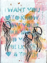 Dina Wakley Media Cling Stamps - Scribbly Reef Creatures