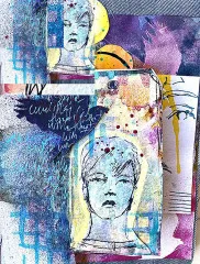 Dina Wakley Media Cling Stamps - Strong Men