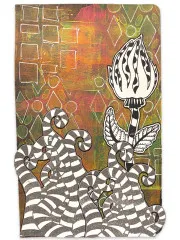 Dylusions Cling Stamps - Stripy Curlicues