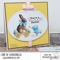 Stamping Bella Cling Stamps - Bundle Girl With A Chocolate Bunny