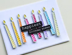 Memory Box Die - Tall Birthday Candles