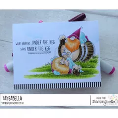 Stamping Bella Cling Stamps - Two Gnomes Under A Keg