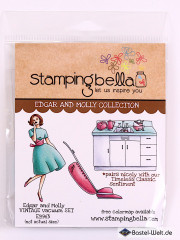 Stamping Bella Cling Stamps - Edgar And Molly Vintage Vacuum Set