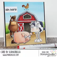 Stamping Bella Cling Stamps - Oddball Farm Animals